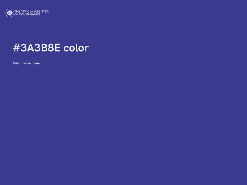 #3A3B8E color image