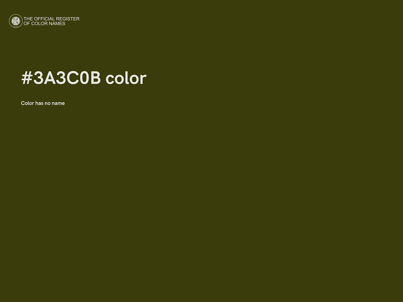 #3A3C0B color image