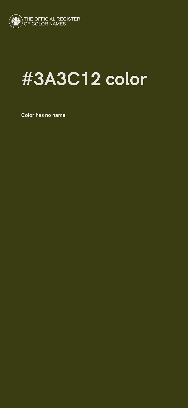 #3A3C12 color image