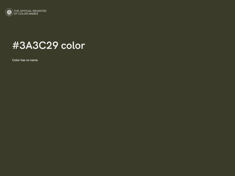 #3A3C29 color image