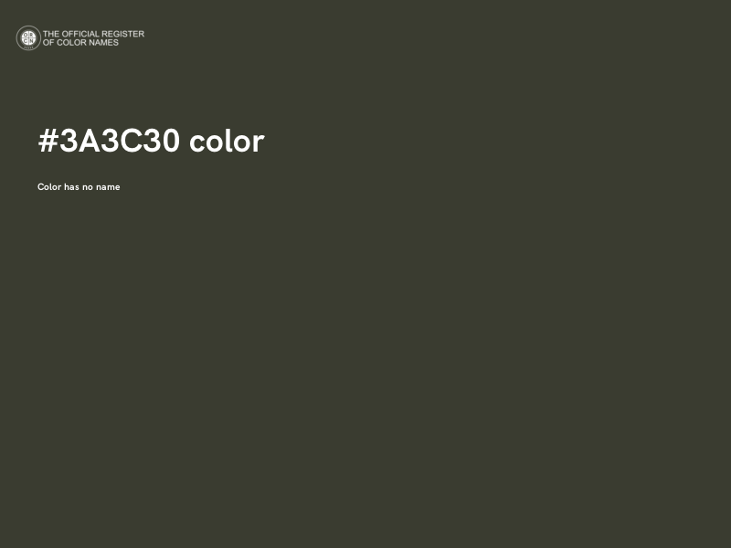 #3A3C30 color image