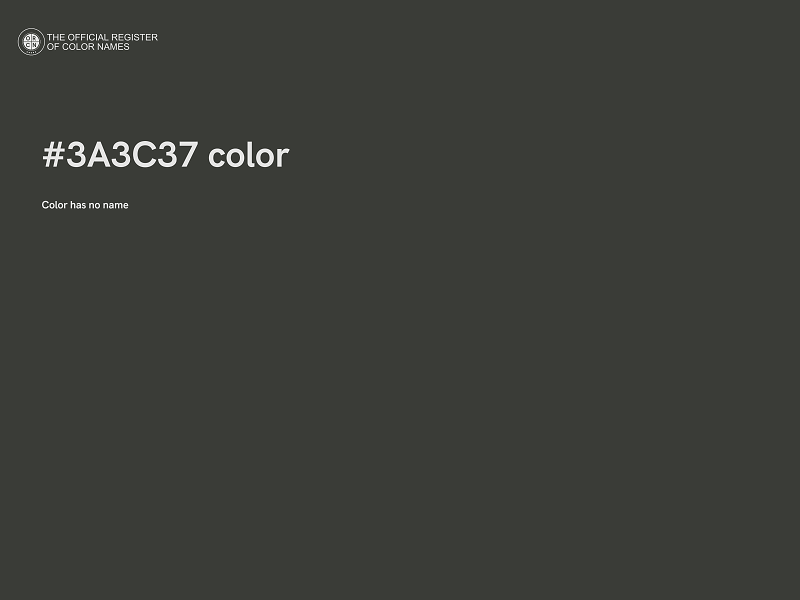 #3A3C37 color image