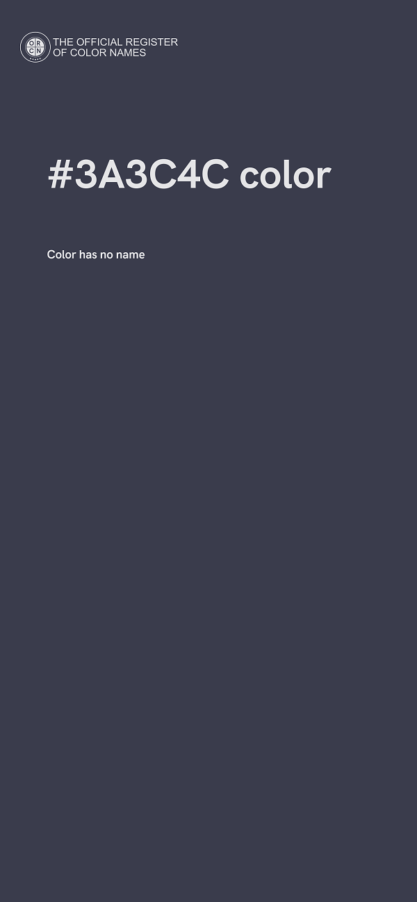 #3A3C4C color image