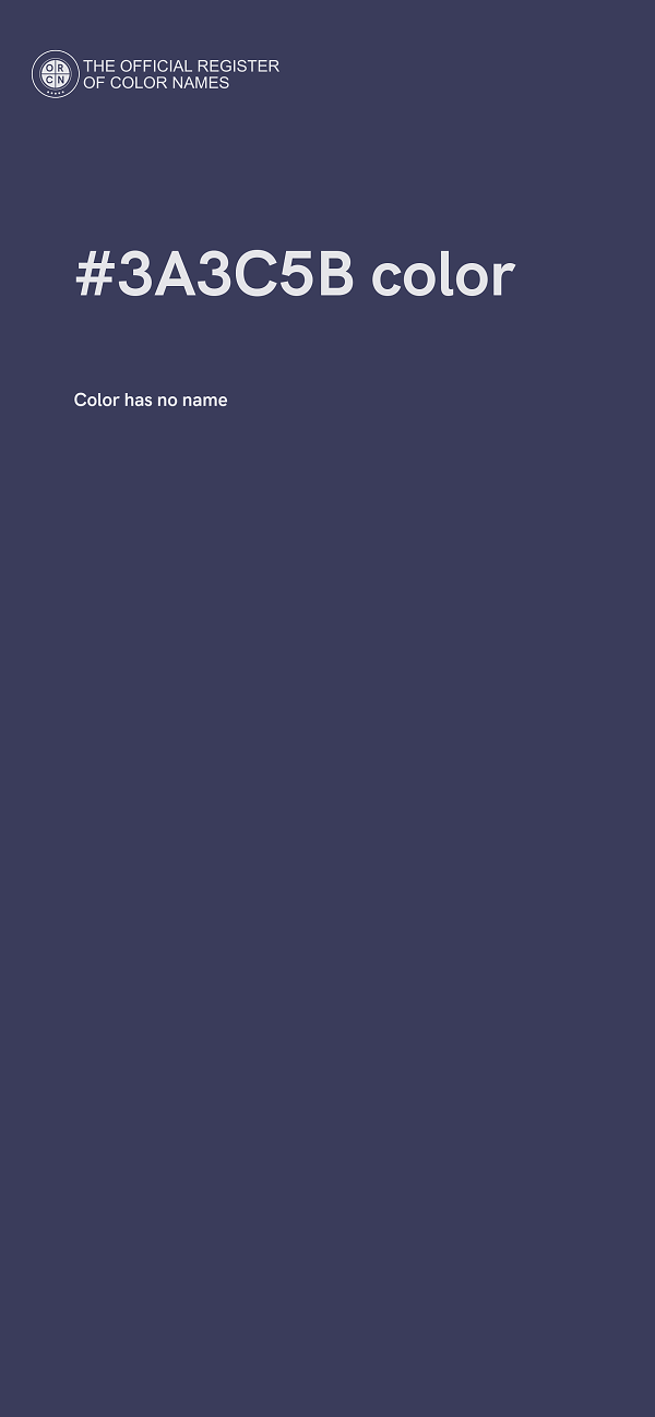 #3A3C5B color image