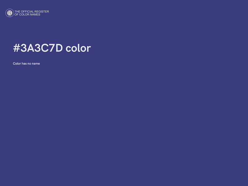 #3A3C7D color image