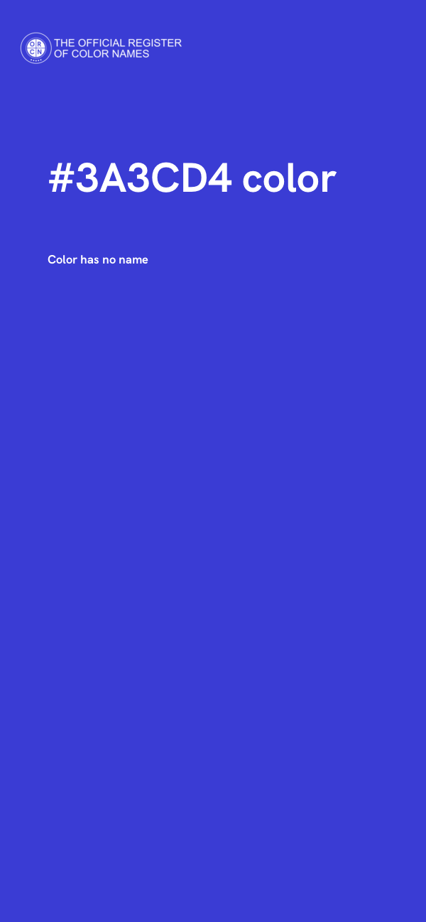 #3A3CD4 color image