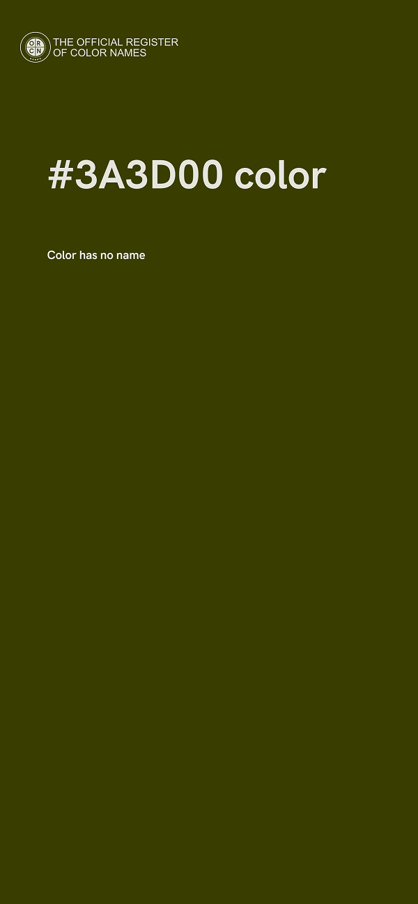 #3A3D00 color image