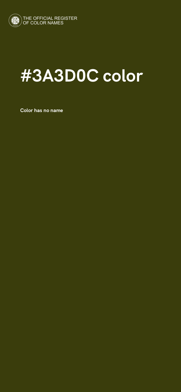 #3A3D0C color image