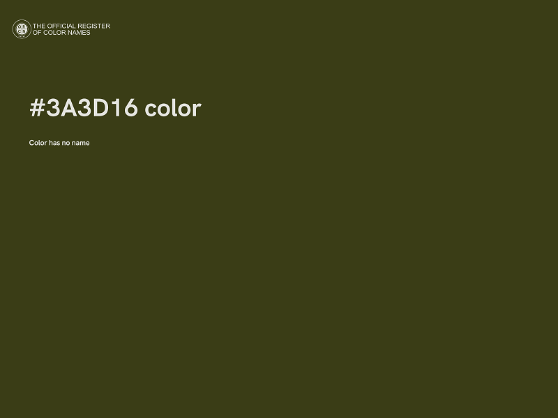 #3A3D16 color image