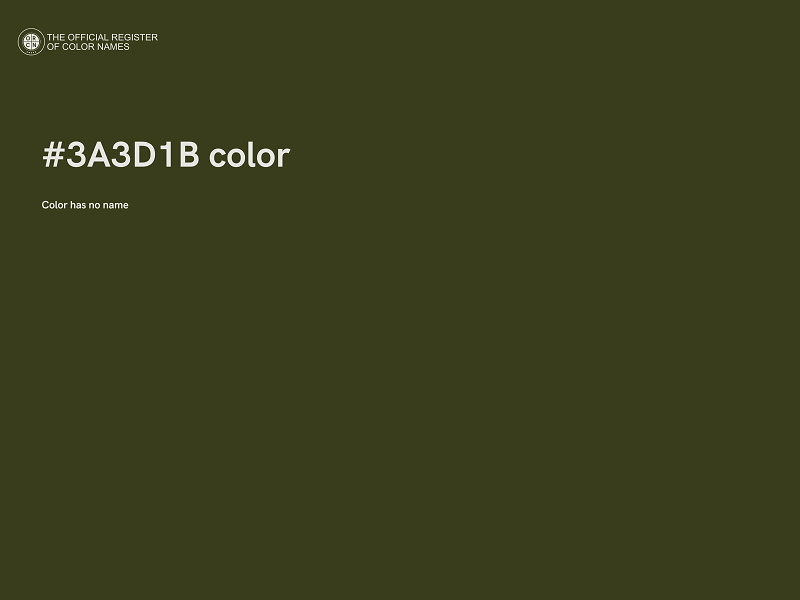 #3A3D1B color image