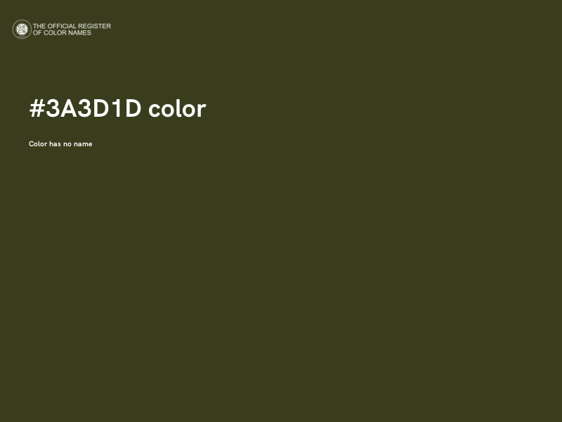 #3A3D1D color image