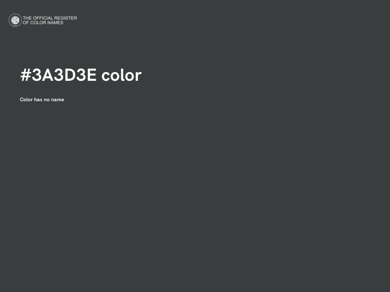 #3A3D3E color image