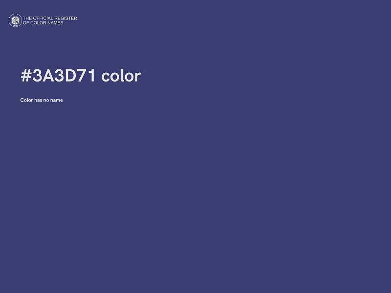 #3A3D71 color image