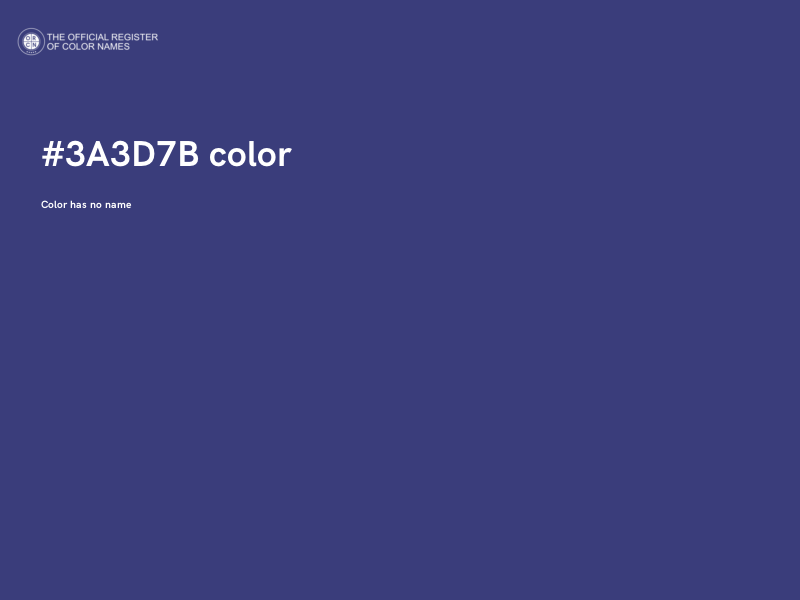 #3A3D7B color image