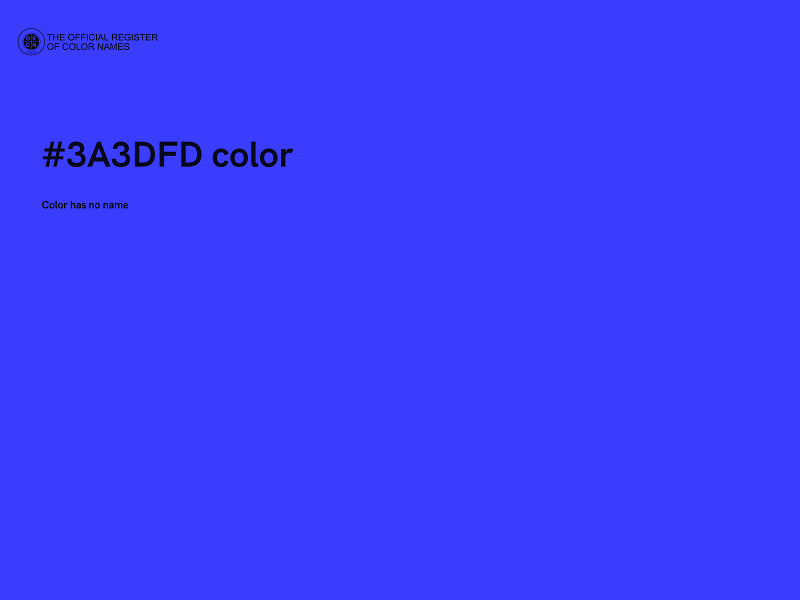 #3A3DFD color image