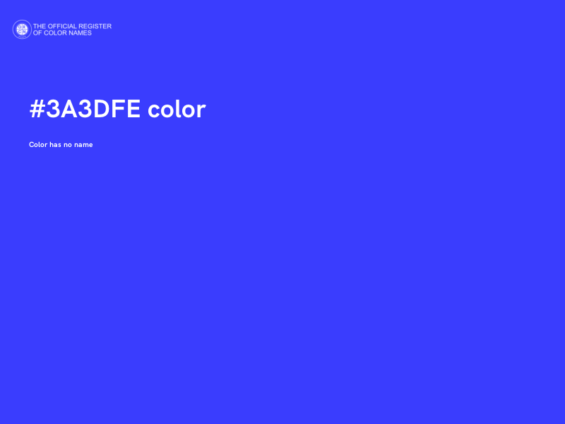 #3A3DFE color image
