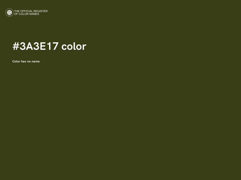 #3A3E17 color image