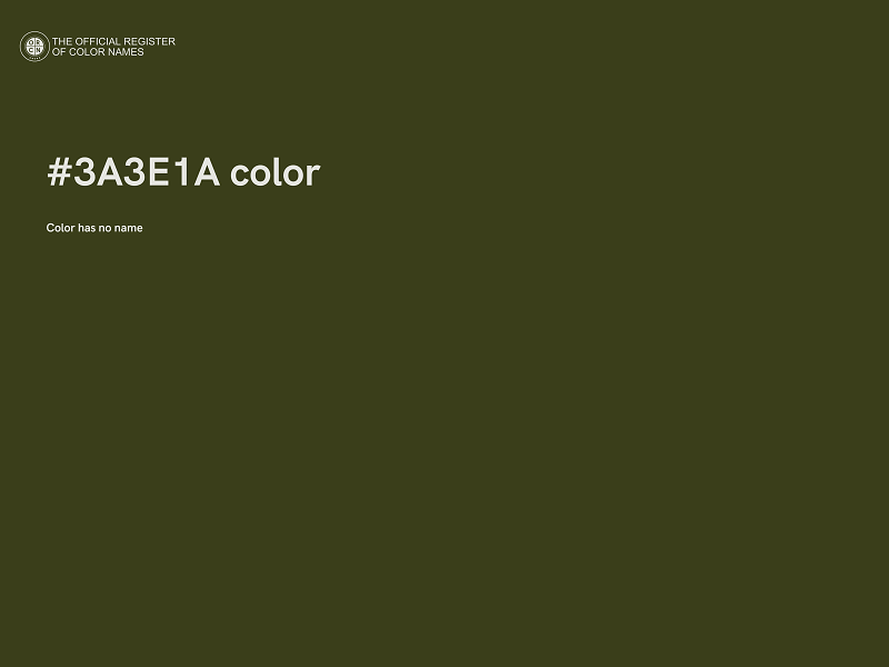 #3A3E1A color image