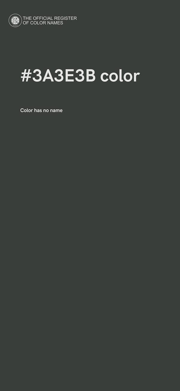 #3A3E3B color image