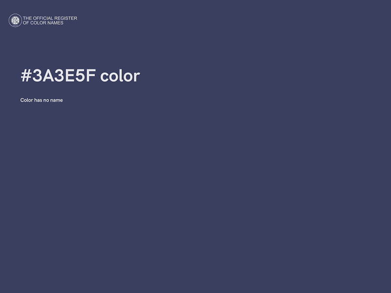 #3A3E5F color image