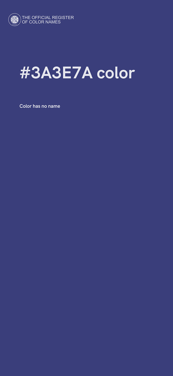 #3A3E7A color image