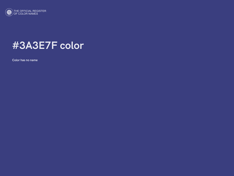 #3A3E7F color image