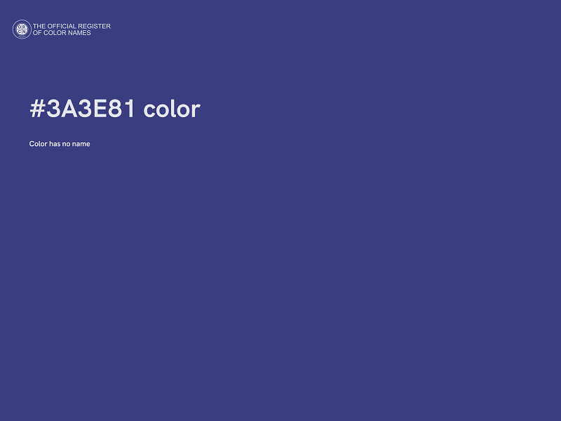 #3A3E81 color image