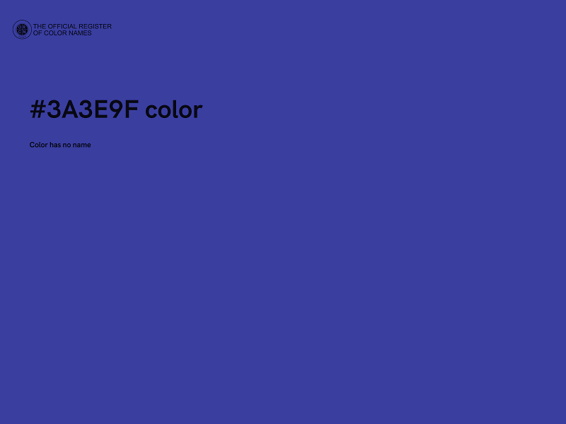 #3A3E9F color image