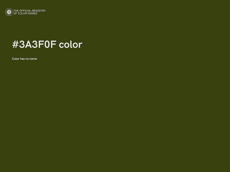 #3A3F0F color image