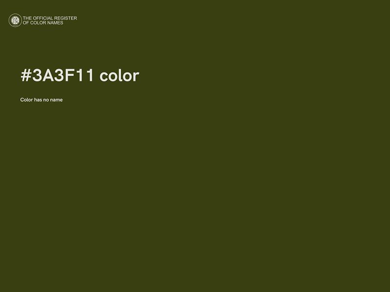 #3A3F11 color image