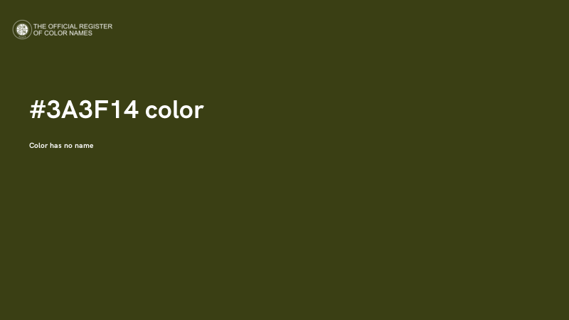 #3A3F14 color image