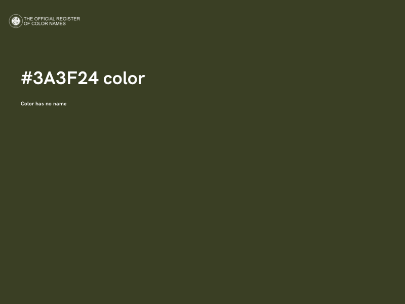 #3A3F24 color image