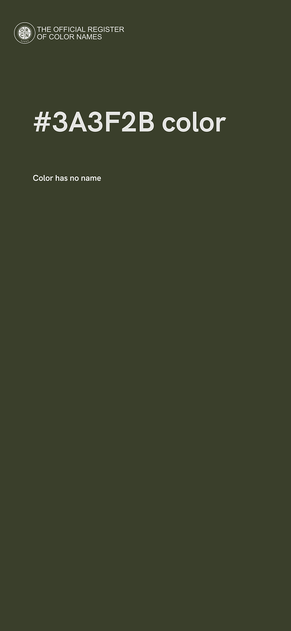 #3A3F2B color image
