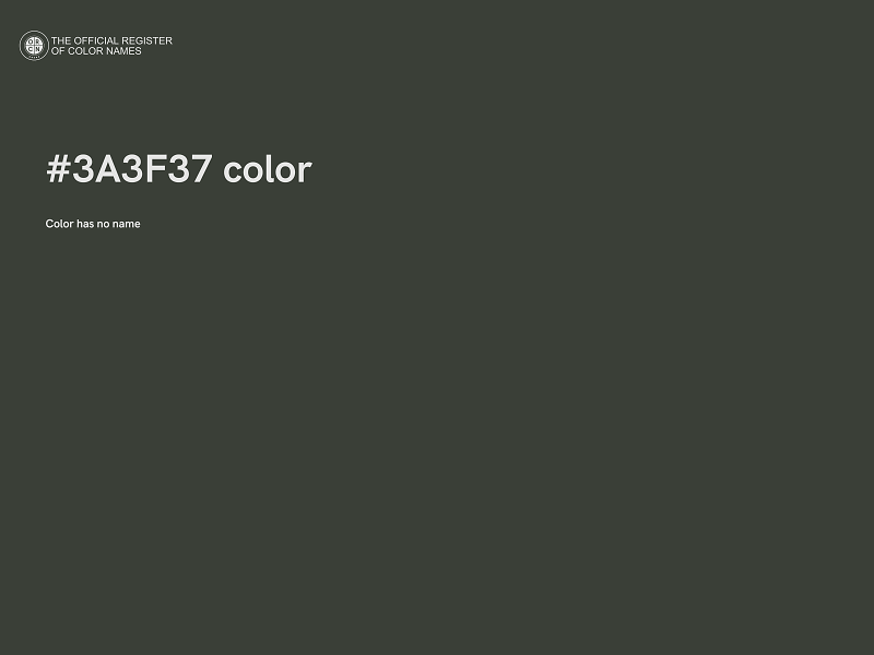 #3A3F37 color image