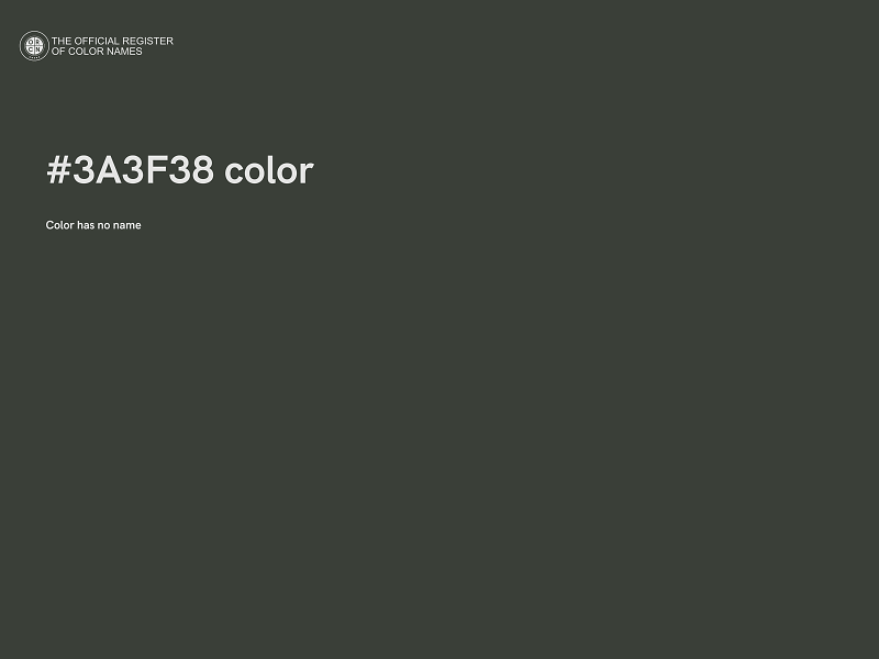 #3A3F38 color image