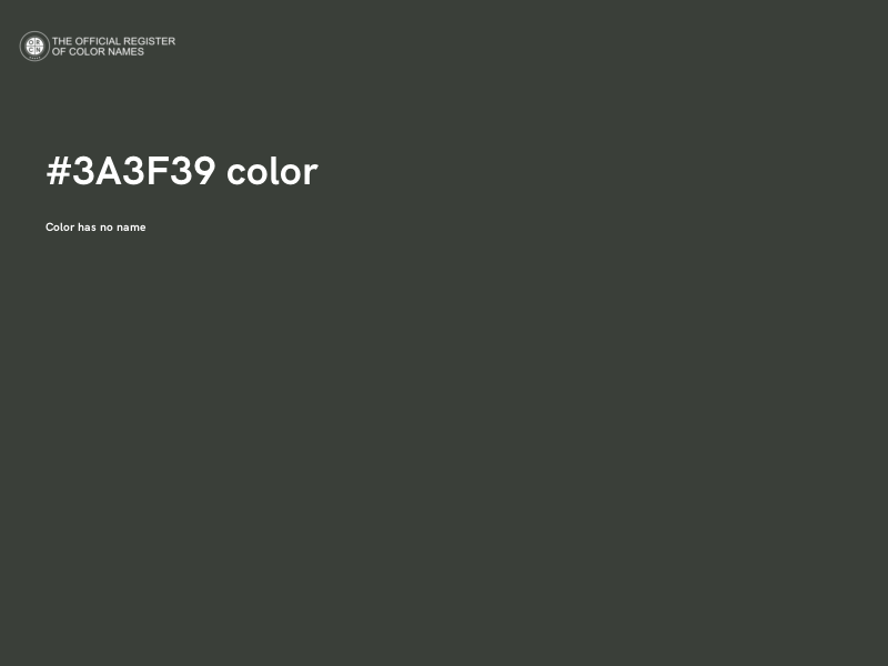 #3A3F39 color image