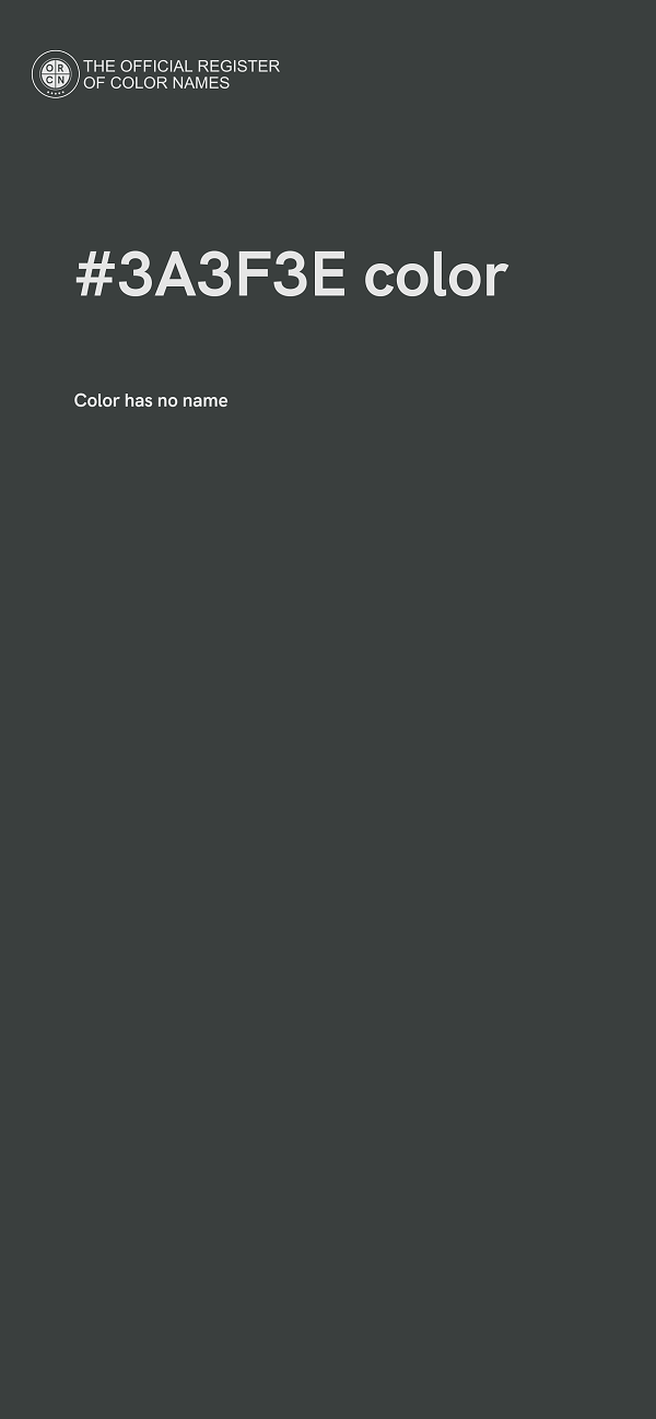 #3A3F3E color image