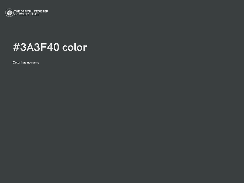 #3A3F40 color image