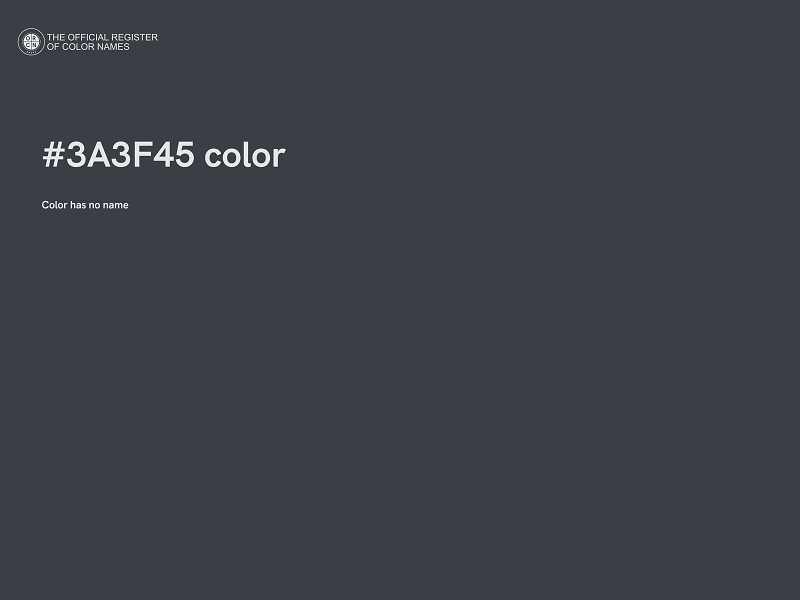 #3A3F45 color image