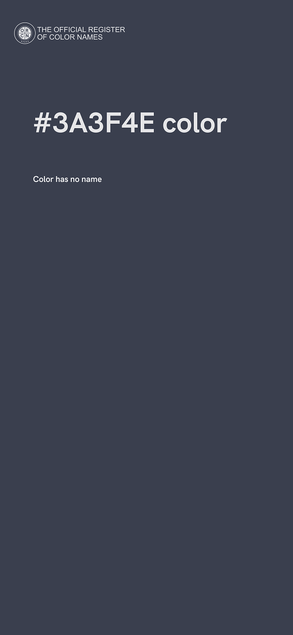 #3A3F4E color image