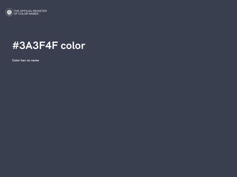 #3A3F4F color image