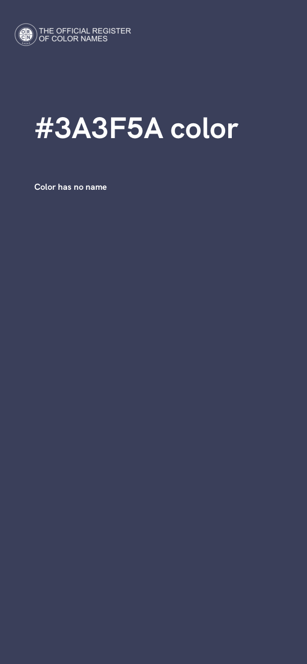 #3A3F5A color image