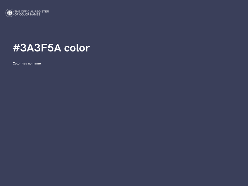 #3A3F5A color image