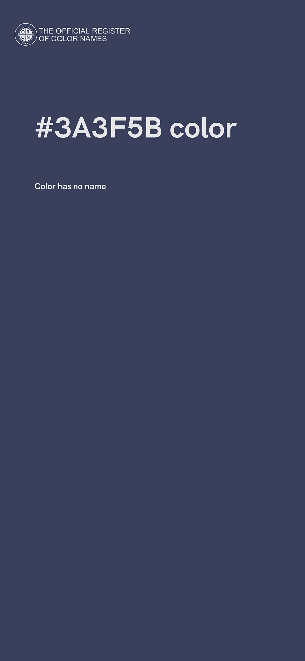 #3A3F5B color image