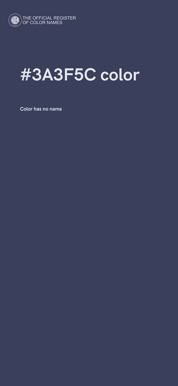#3A3F5C color image