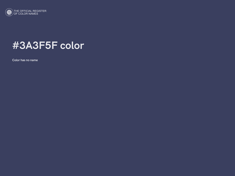 #3A3F5F color image