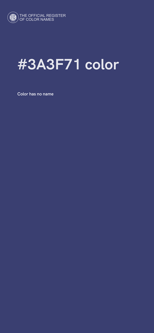 #3A3F71 color image