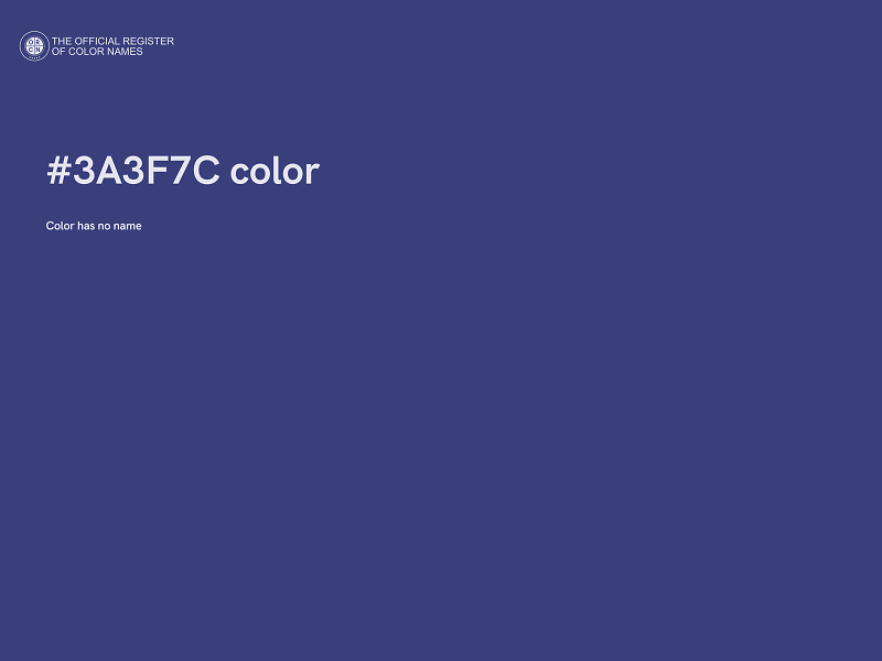 #3A3F7C color image