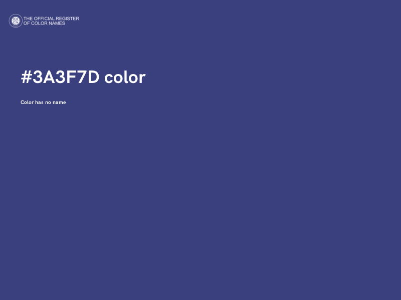 #3A3F7D color image
