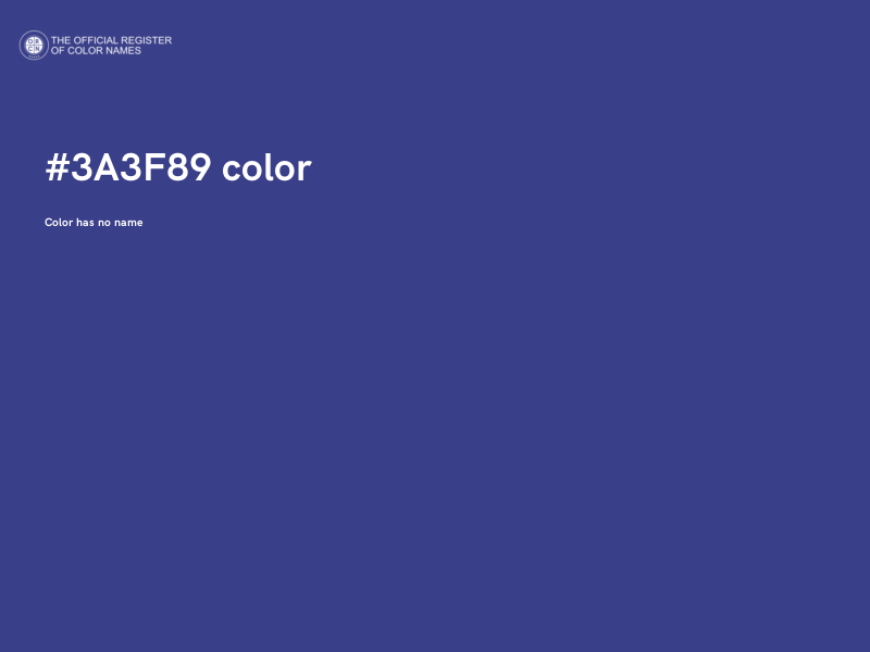 #3A3F89 color image